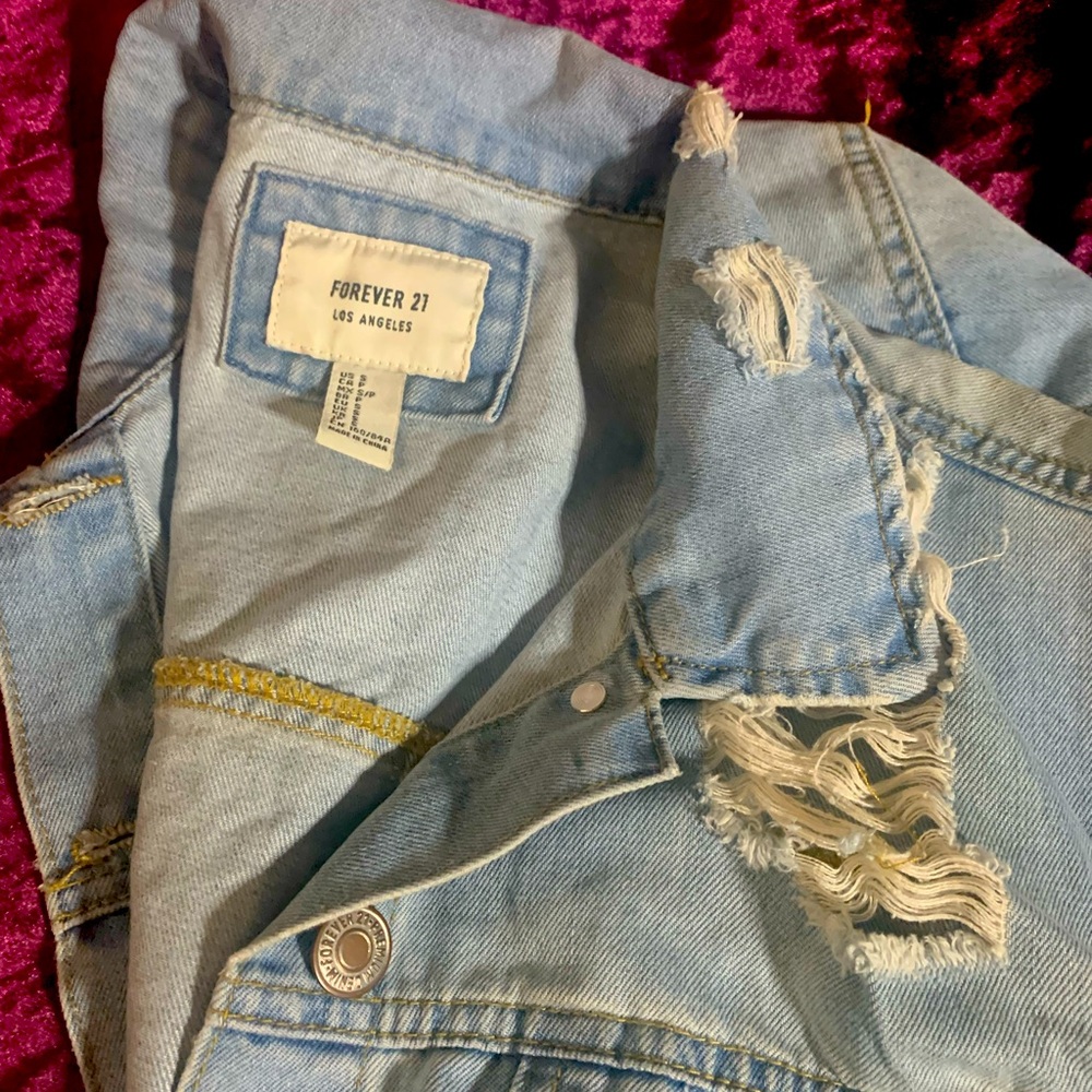Distressed Jean Jacket - Picture 4 of 4